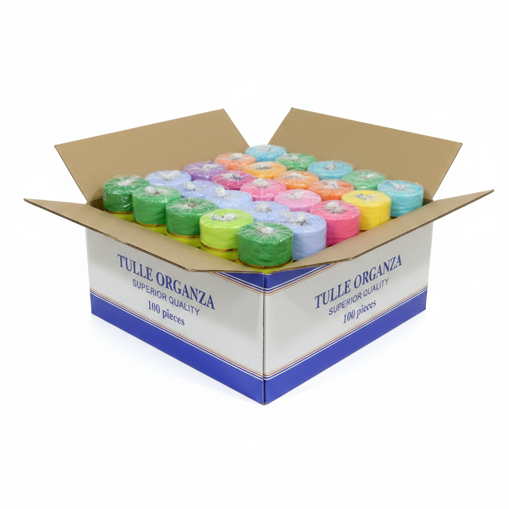 Tulle Filet – 30 Couleurs Disponibles | Carton de 100 Pièces