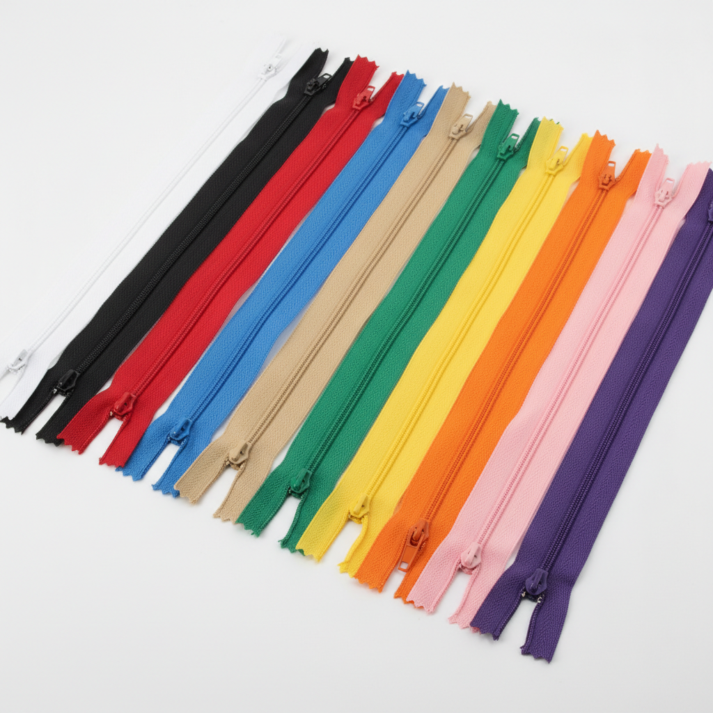 Fermeture éclair démontable 50cm en plusieurs couleurs