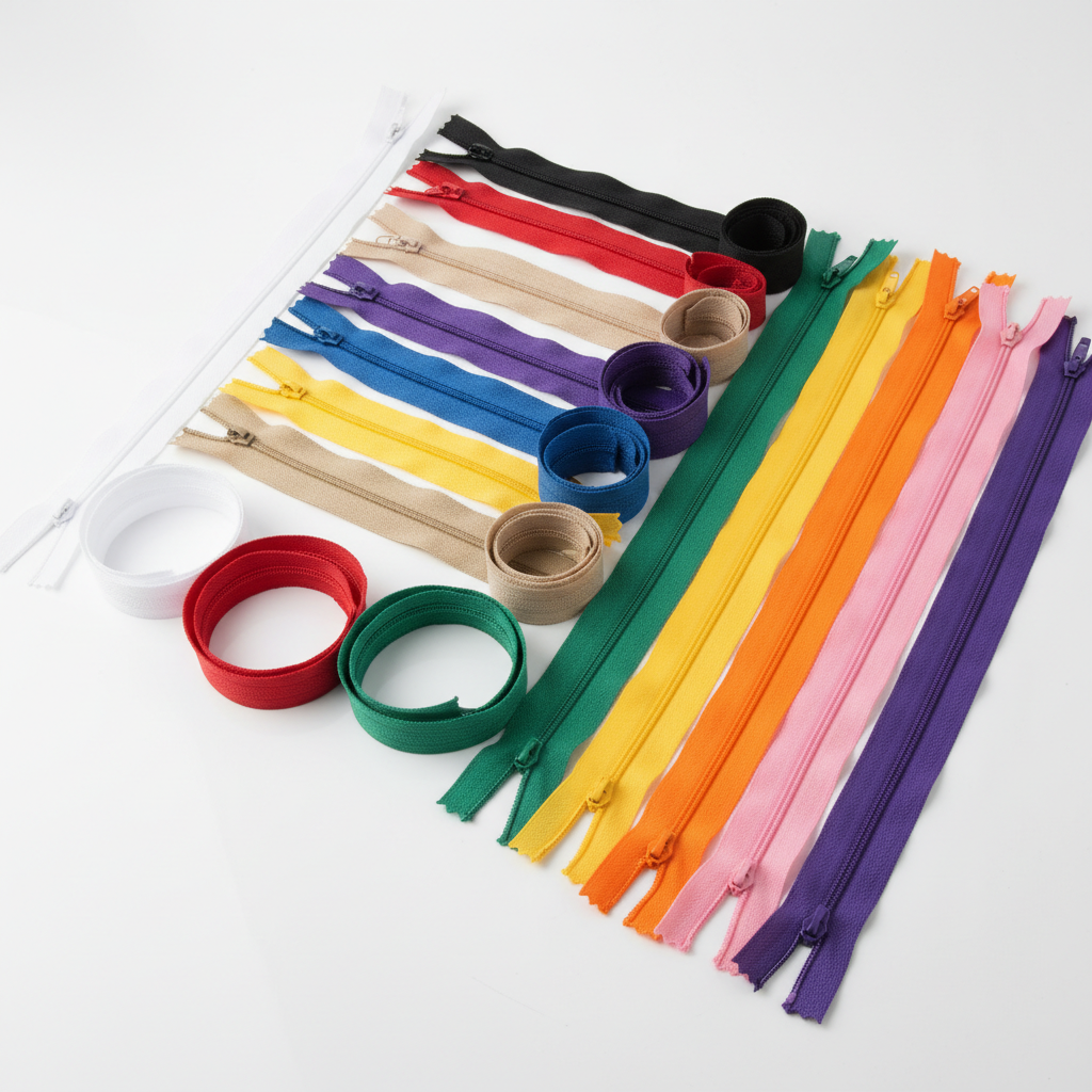 Fermeture éclair démontable 40cm en plusieurs couleurs