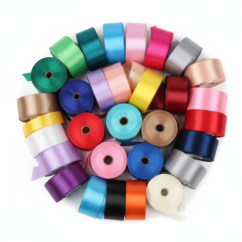 Ruban Satin – 30 Couleurs Disponibles | Carton de 60 Pièces